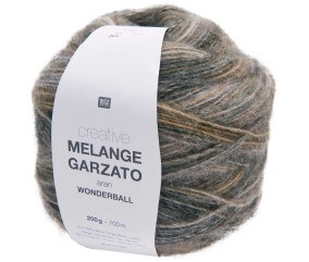 Pelote de laine Creative Melange Garzato Aran Wonderball - 200GR - Rico Design