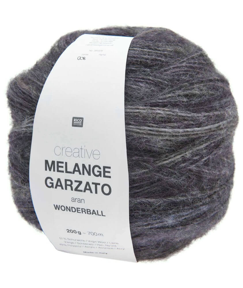 Pelote de laine Creative Melange Garzato Aran Wonderball - 200GR - Rico Design