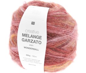 Pelote de laine Creative Melange Garzato Aran Wonderball - 200GR - Rico Design