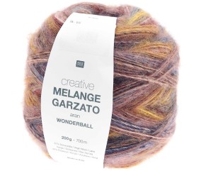 Pelote de laine Creative Melange Garzato Aran Wonderball - 200GR - Rico Design