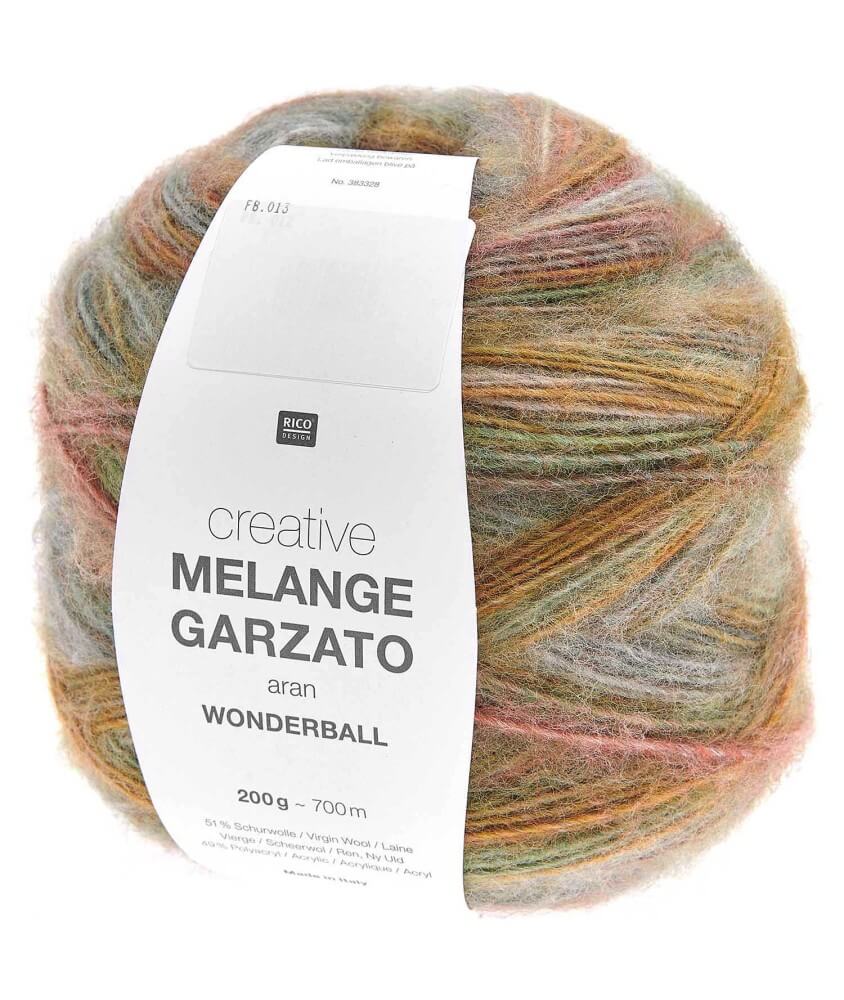 Pelote de laine Creative Melange Garzato Aran Wonderball - 200GR - Rico Design