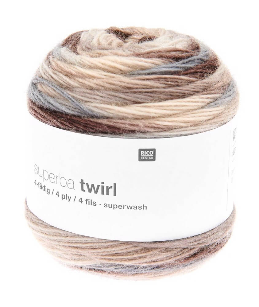 Laine à chaussette Superba Twirl 4 fils - 100GR - Rico Design Laine à chaussette Superba Twirl 4 fils - 100GR - Rico Design
