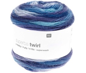 Laine à chaussette Superba Twirl 4 fils - 100GR - Rico Design