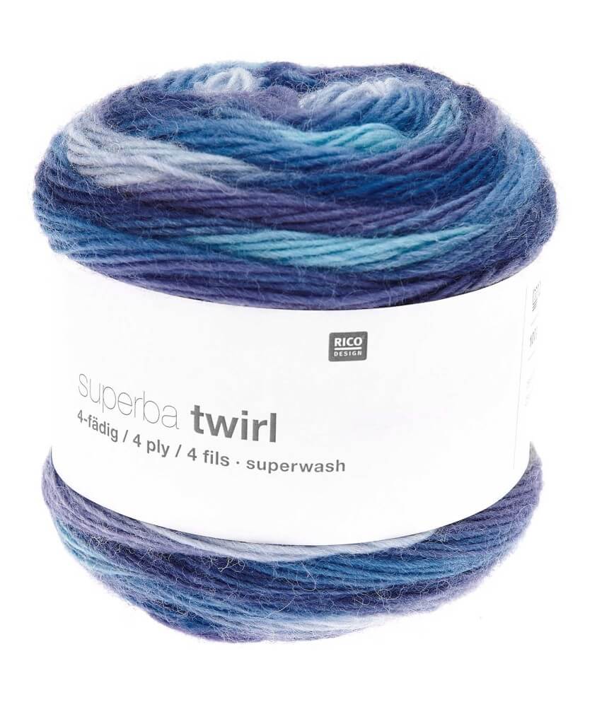 Laine à chaussette Superba Twirl 4 fils - 100GR - Rico Design