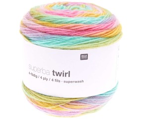 Laine à chaussette Superba Twirl 4 fils - 100GR - Rico Design