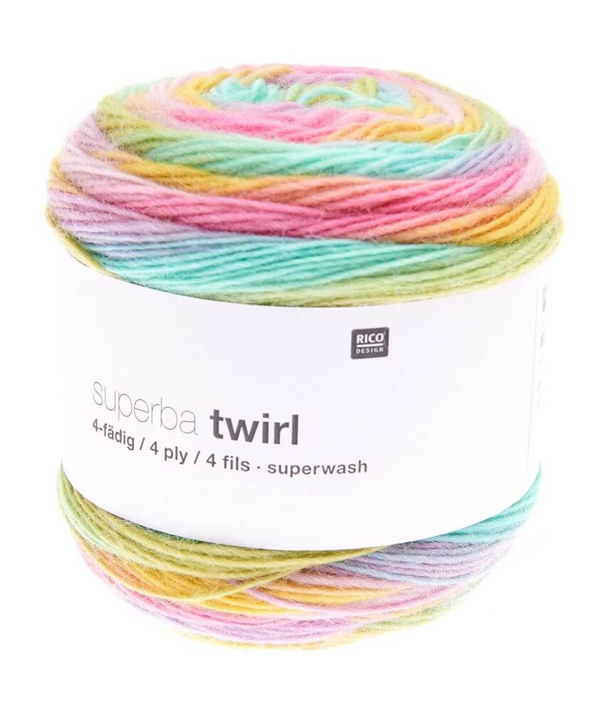 Laine à chaussette Superba Twirl 4 fils - 100GR - Rico Design