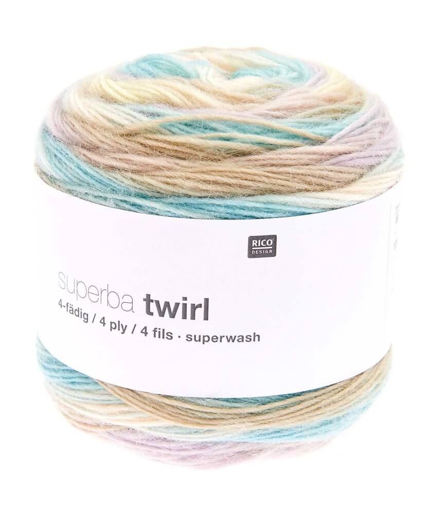 Laine à chaussette Superba Twirl 4 fils - 100GR - Rico Design Laine à chaussette Superba Twirl 4 fils - 100GR - Rico Design