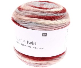 Laine à chaussette Superba Twirl 4 fils - 100GR - Rico Design