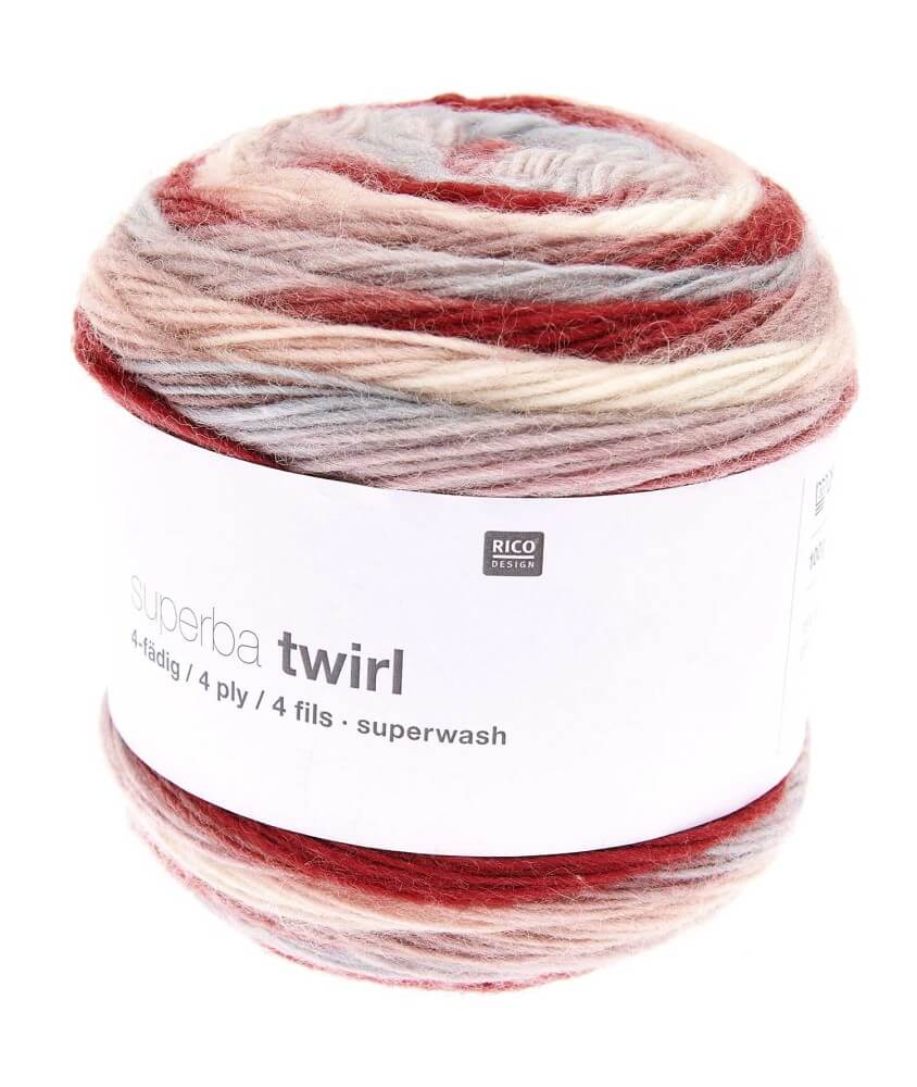Laine à chaussette Superba Twirl 4 fils - 100GR - Rico Design Laine à chaussette Superba Twirl 4 fils - 100GR - Rico Design