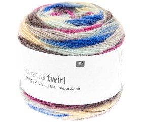 Laine à chaussette Superba Twirl 4 fils - 100GR - Rico Design