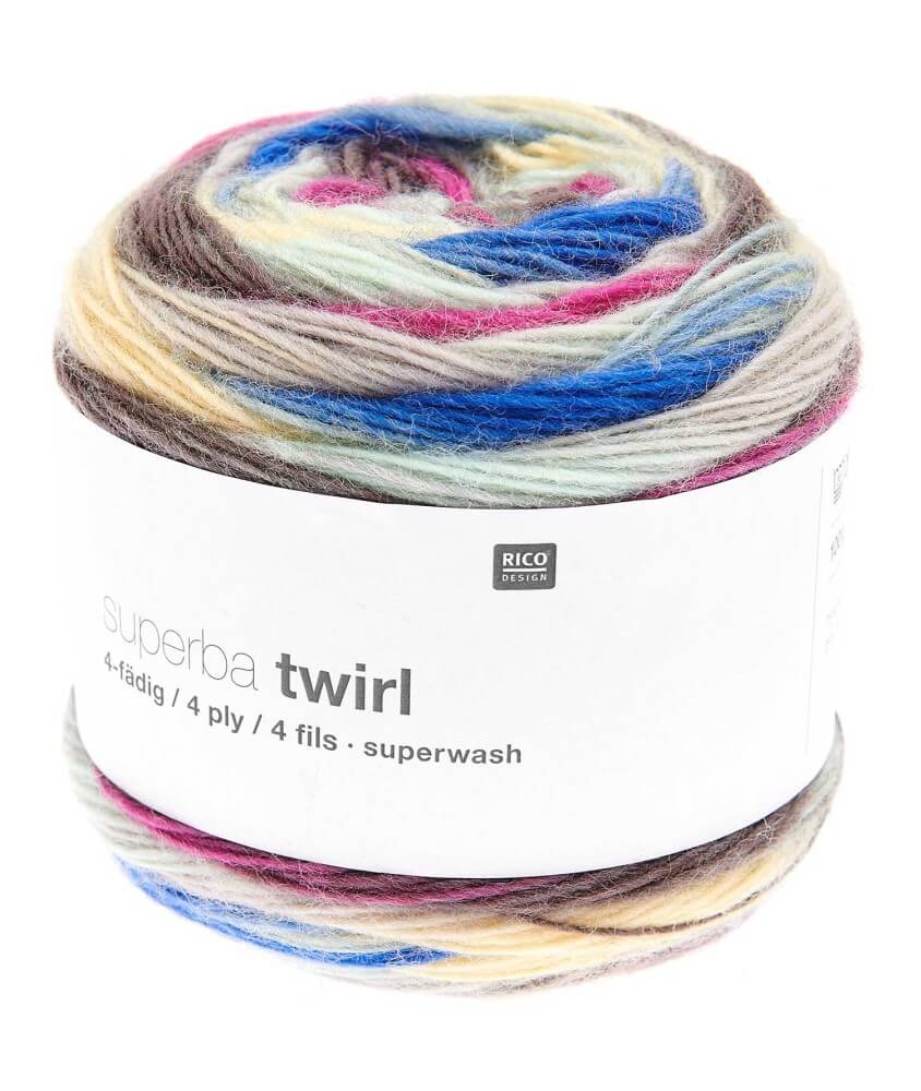 Laine à chaussette Superba Twirl 4 fils - 100GR - Rico Design Laine à chaussette Superba Twirl 4 fils - 100GR - Rico Design
