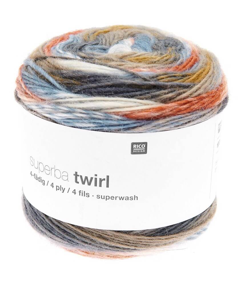 Laine à chaussette Superba Twirl 4 fils - 100GR - Rico Design Laine à chaussette Superba Twirl 4 fils - 100GR - Rico Design