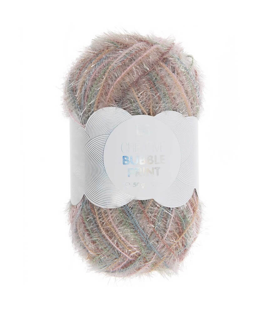 Fil éponge vaisselle à tricoter CREATIVE BUBBLE PRINT multicolore - Rico Design Fil éponge vaisselle à tricoter CREATIVE BUBBLE PRINT multicolore - Rico Design