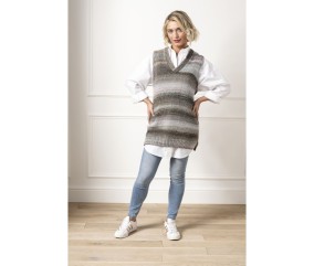 Fiche tricot Pirouette Modèle Pull - Taille S à XL - DMC