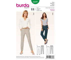 Patron Burda 6689 Pantalon du 36 au 46