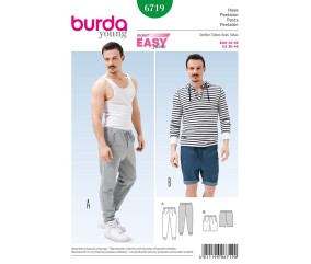 Patron Burda 6719 Pantalon du 46 au 56