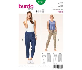 Patron Burda 6770 Pantalon du 36 au 46