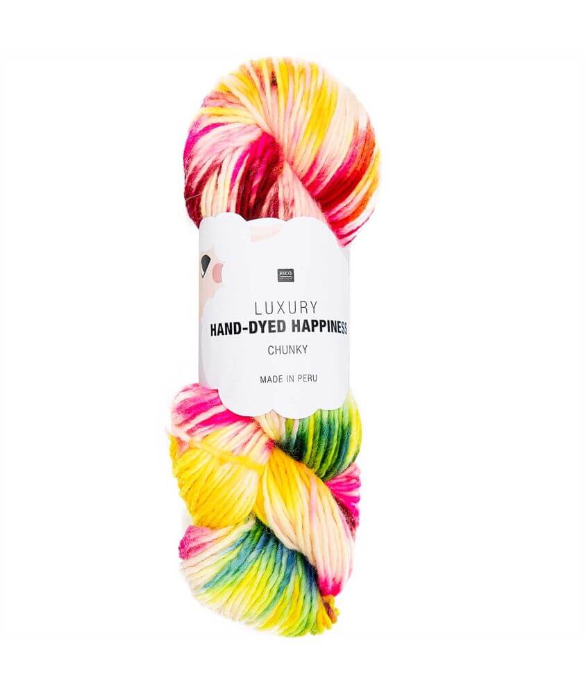 Pelote de laine Luxury HAND-DYED HAPPINESS CHUNKY - 100GR - Rico Design