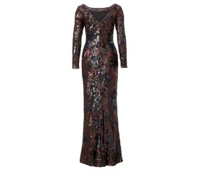 Patron Burda 6068- Robe, robe de soirée – silhouette ajustée – avec décolleté dos du 34 au 44