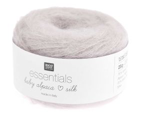 Fil exceptionnel à tricoter Essentials Baby Alpaca Loves Silk - 25GR - Rico Design