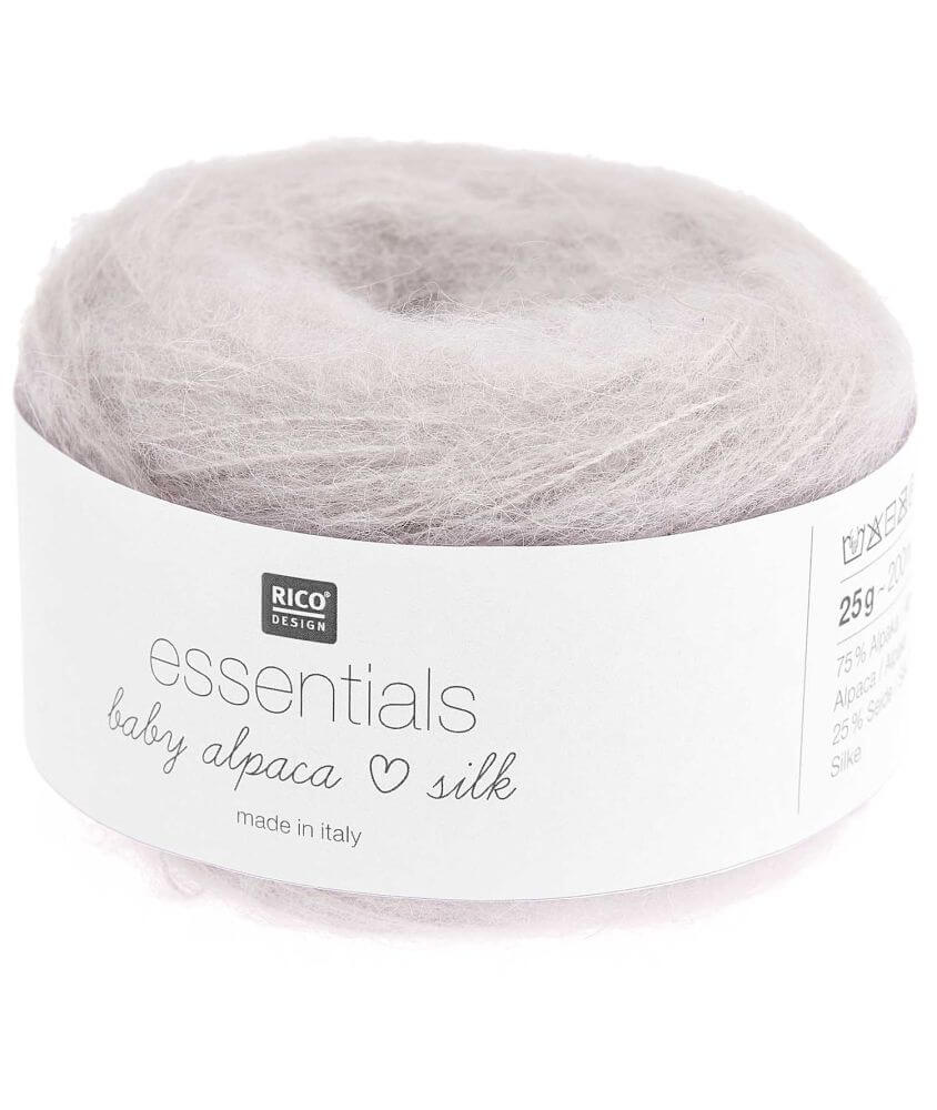 Fil exceptionnel à tricoter Essentials Baby Alpaca Loves Silk - 25GR - Rico Design