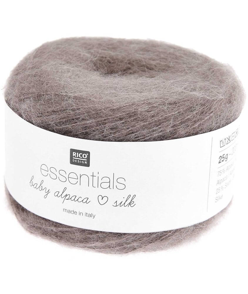 Fil exceptionnel à tricoter Essentials Baby Alpaca Loves Silk - 25GR - Rico Design