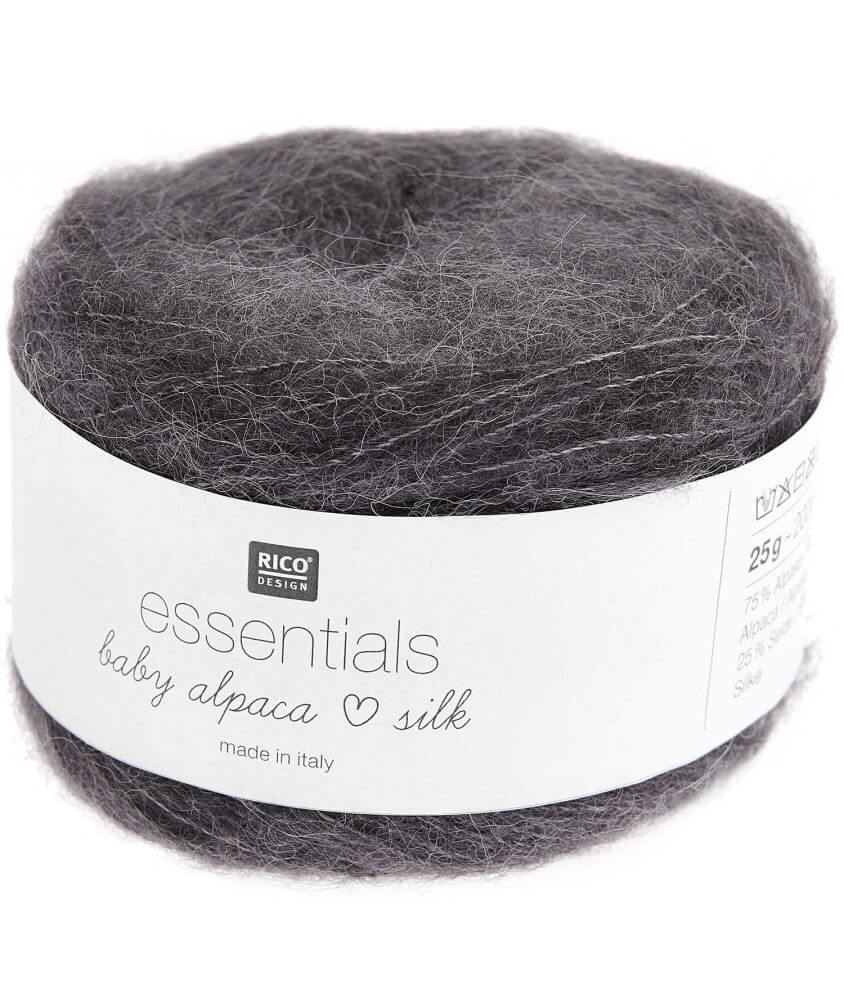 Fil exceptionnel à tricoter Essentials Baby Alpaca Loves Silk - 25GR - Rico Design