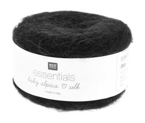 Fil exceptionnel à tricoter Essentials Baby Alpaca Loves Silk - 25GR - Rico Design