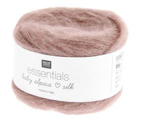 Fil exceptionnel à tricoter Essentials Baby Alpaca Loves Silk - 25GR - Rico Design