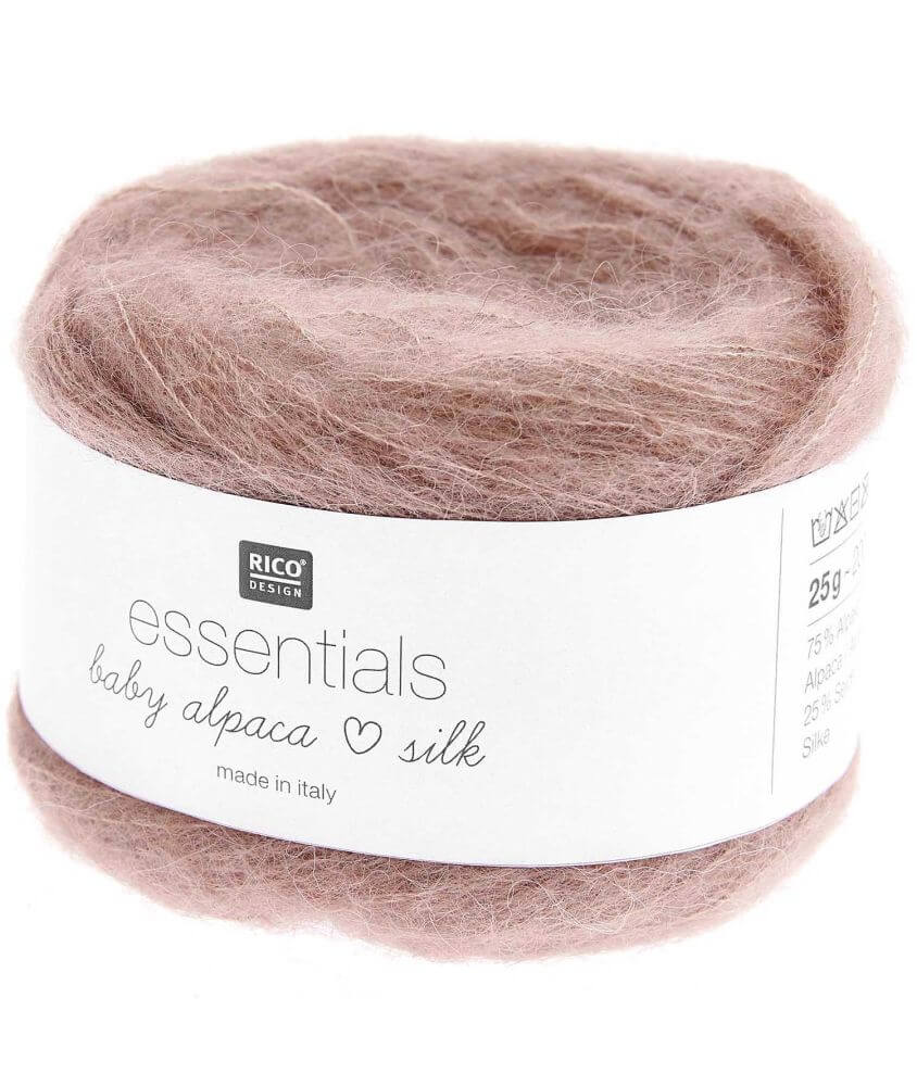 Fil exceptionnel à tricoter Essentials Baby Alpaca Loves Silk - 25GR - Rico Design