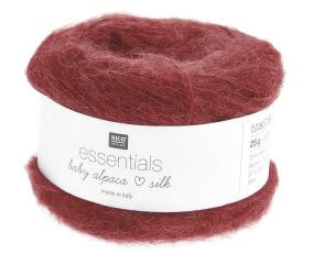 Fil exceptionnel à tricoter Essentials Baby Alpaca Loves Silk - 25GR - Rico Design