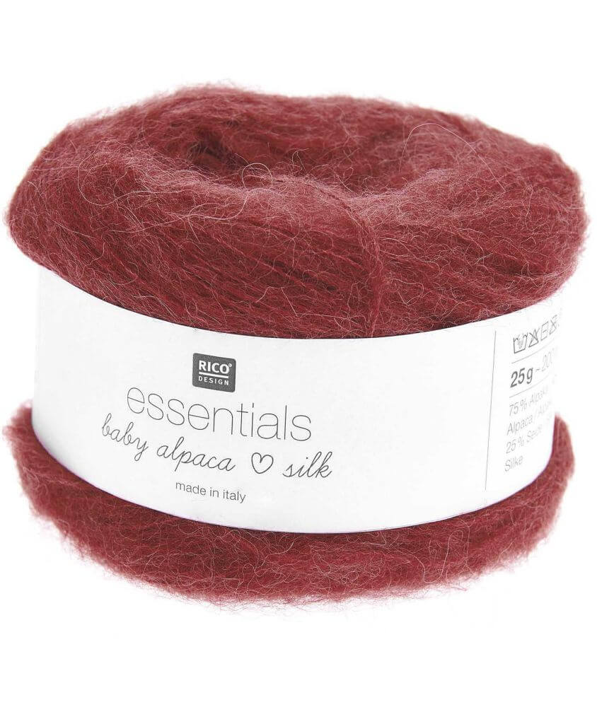 Fil exceptionnel à tricoter Essentials Baby Alpaca Loves Silk - 25GR - Rico Design