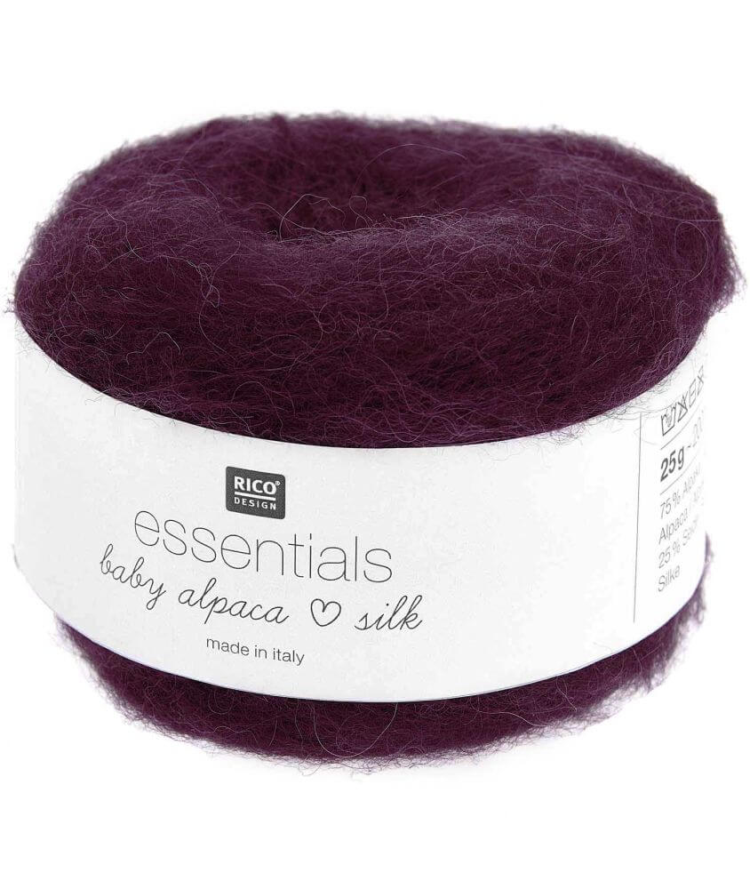 Fil exceptionnel à tricoter Essentials Baby Alpaca Loves Silk - 25GR - Rico Design