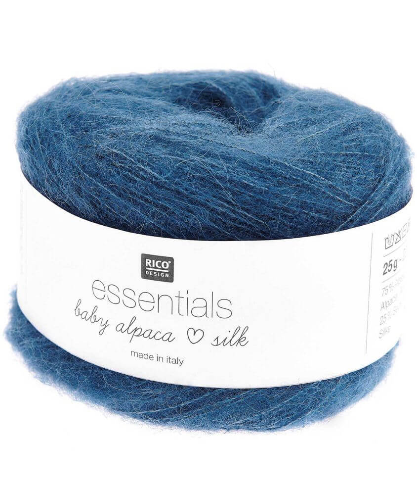 Fil exceptionnel à tricoter Essentials Baby Alpaca Loves Silk - 25GR - Rico Design