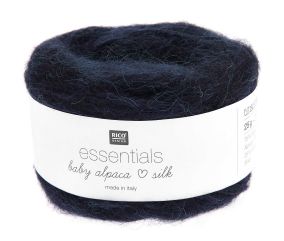 Fil exceptionnel à tricoter Essentials Baby Alpaca Loves Silk - 25GR - Rico Design