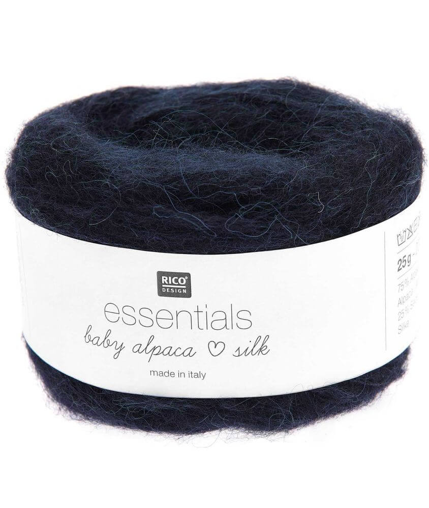 Fil exceptionnel à tricoter Essentials Baby Alpaca Loves Silk - 25GR - Rico Design