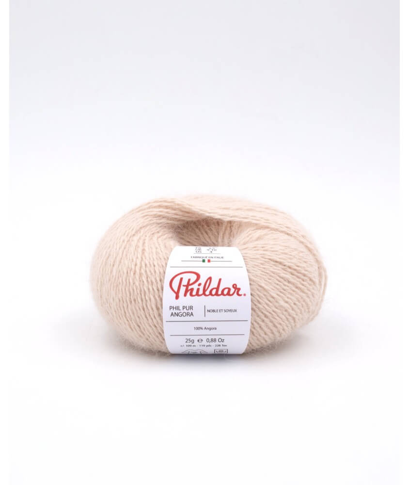 Fil exceptionnel 100% angora à tricoter PUR ANGORA - 25gr - Phildar Fil exceptionnel 100% angora à tricoter PUR ANGORA - 25gr - Phildar
