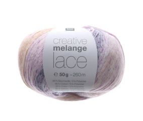 Pelote de COTON à tricoter CREATIVE MELANGE LACE - RICO Design