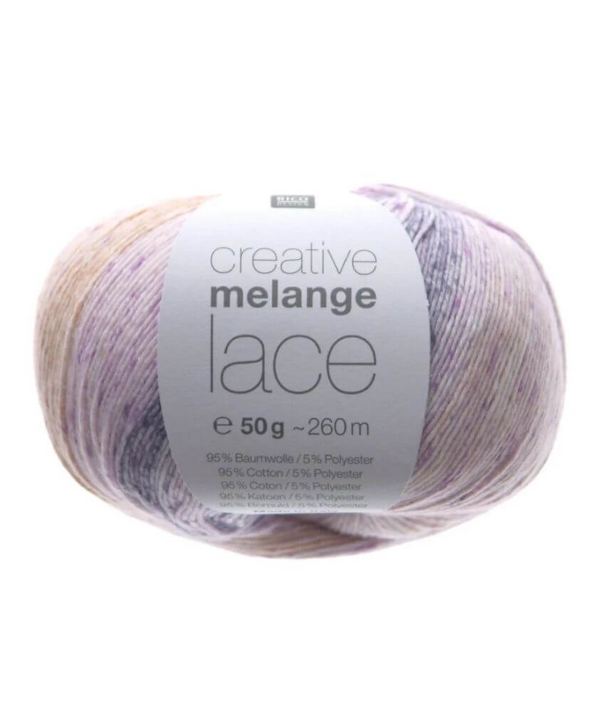 Pelote de COTON à tricoter CREATIVE MELANGE LACE - RICO Design