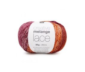 Pelote de COTON à tricoter CREATIVE MELANGE LACE - RICO Design