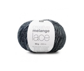 Pelote de COTON à tricoter CREATIVE MELANGE LACE - RICO Design