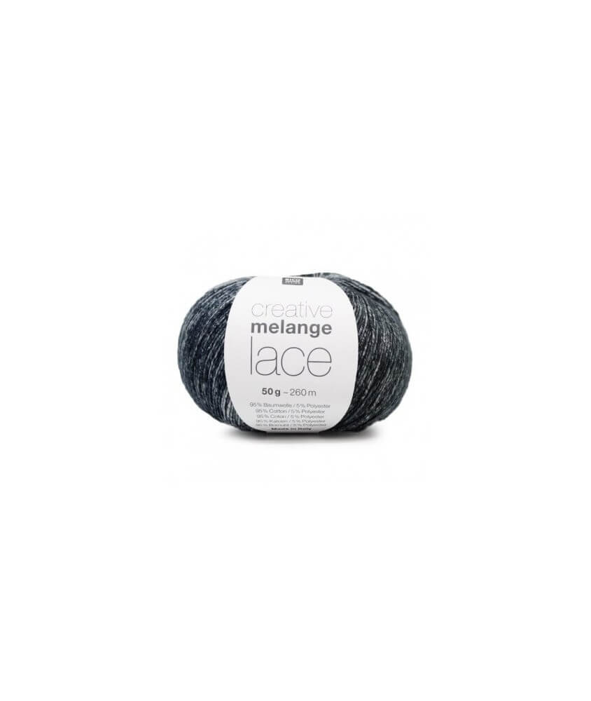 Pelote de COTON à tricoter CREATIVE MELANGE LACE - RICO Design
