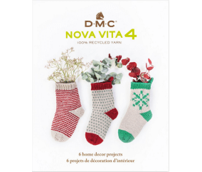Livre de modèles NOVA VITA 4 METALLIC, Home Décoration 6 modèles - Dmc