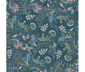 Tissu viscose feuillage