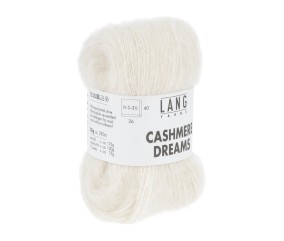 Pelote exceptionnelle Cachemire et Soie CASHMERE DREAMS - 25GR - Lang Yarns