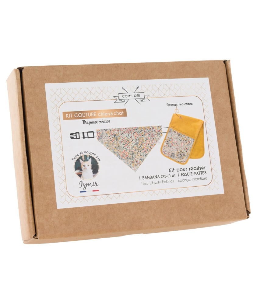 Kit bandana + essuie-pattes pour chien et chat Izmir - Niveau débutant