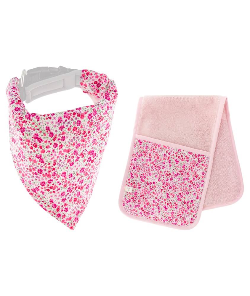 Kit bandana + essuie-pattes pour chien et chat Jaya - Niveau débutant Kit bandana + essuie-pattes pour chien et chat Jaya - Niveau débutant