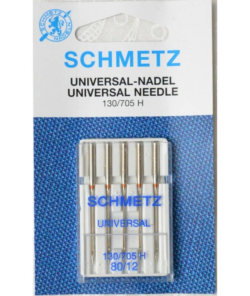 Aiguilles Universelles pour Machine à Coudre 130/705H Dimension 80/12 - 5 pces - SCHMETZ