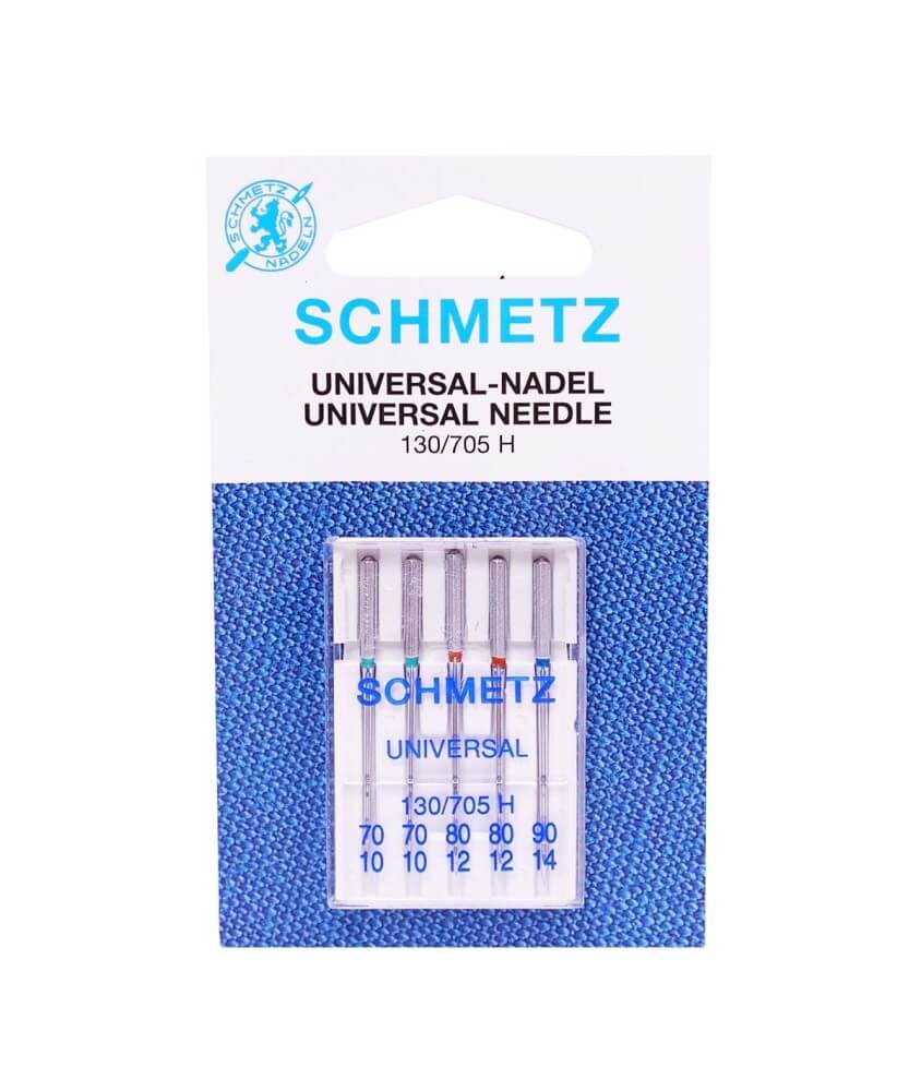 Aiguilles Universelles pour Machine à Coudre 130/705H Assortiment Mix 70,80,90 - 5 pces - SCHMETZ