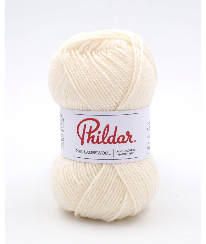 Pelote de laine d'Agneau à tricoter Phil Lambswool - Phildar Pelote de laine d'Agneau à tricoter Phil Lambswool - Phildar